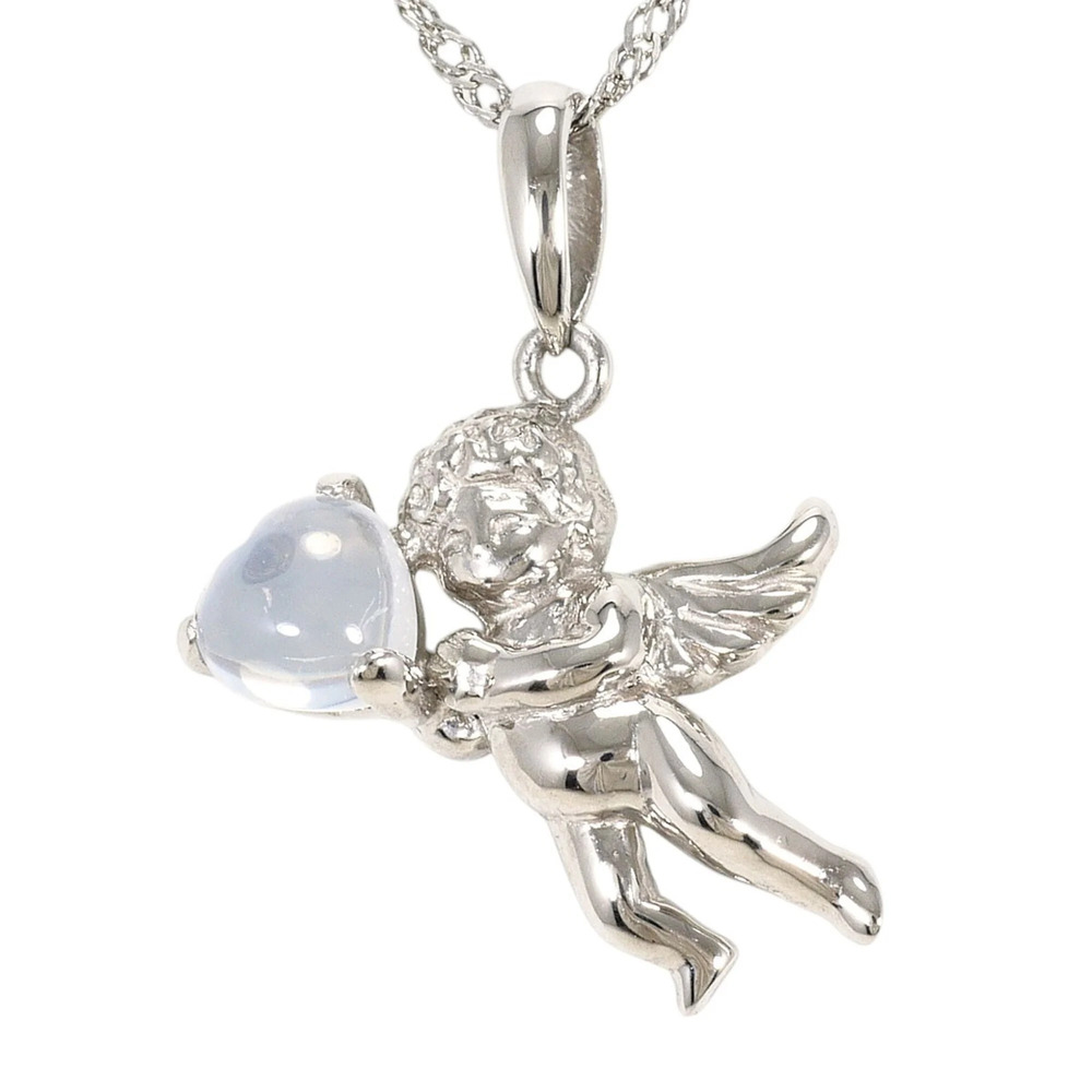 VINTAGE Silver Moonstone Necklace